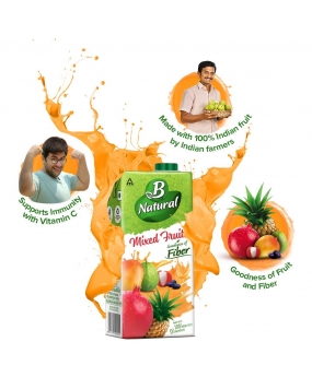 B Natural Mixed Fruit Juice,