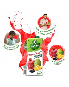 B Natural Mixed Fruit+ Juice, Supports Immunity