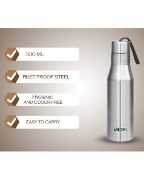MILTON Stainless Steel Bottle, 500ml,
