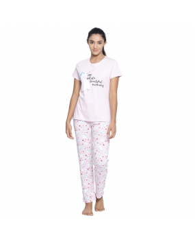 Real Basics Women's Cotton Animal Print Pajama 