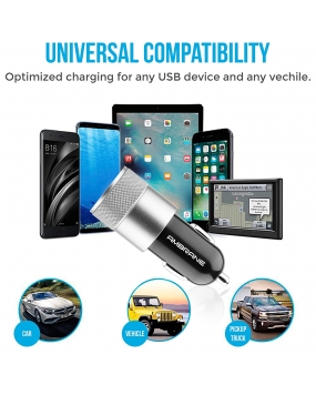  Ambrane 2.4A Dual Port Car Charger 