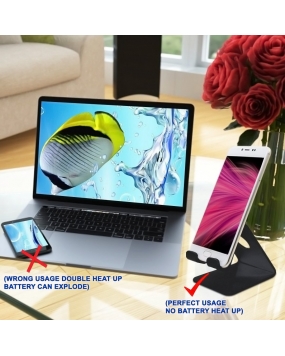 ELV Desktop Cell Phone Stand Tablet Stand, Aluminum Stand 