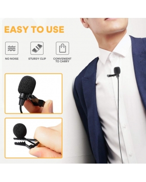 Maono AU-400 Lavalier Microphone (Black)