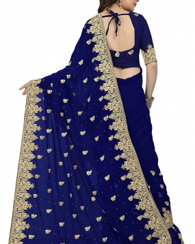 Women's Georgette Saree With Blouse Piece